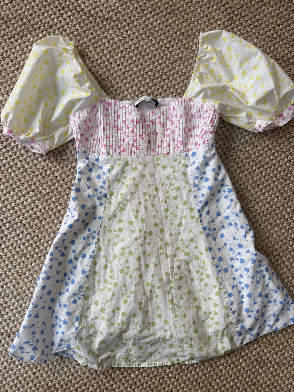 English Factory Multi Floral Print Mini Dress